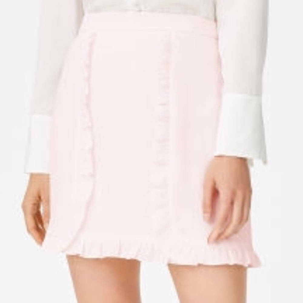 Club Monaco pink ruffle skirt